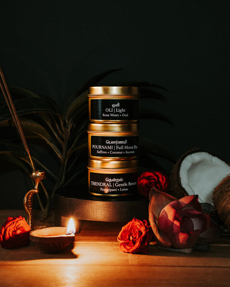 Gulf × KI'S CANDLE COLLECTION Iyarkai Candle Collection – Devi Wellness Company